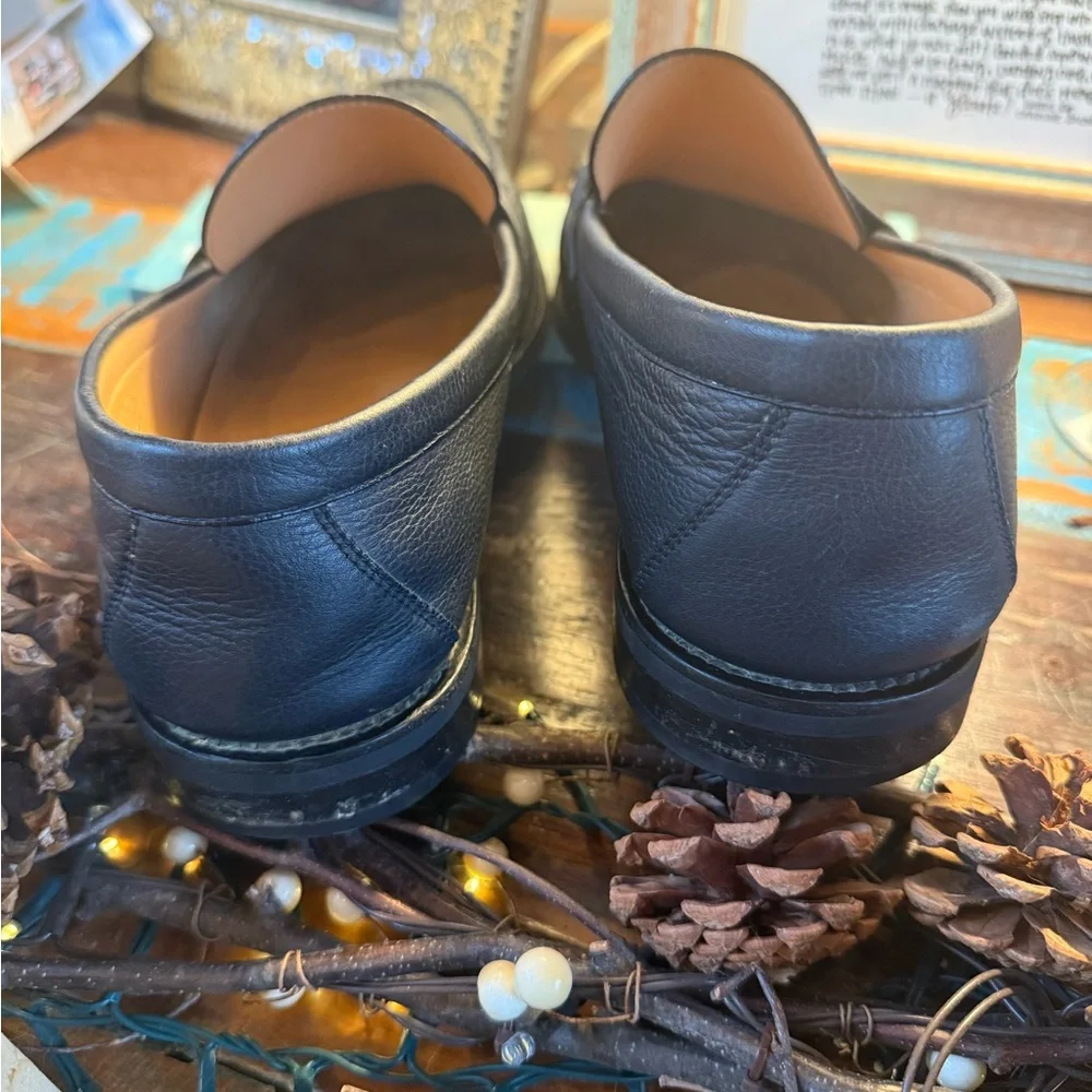 Louis Vuitton Black Leather Loafers Size 10 - Picture 4 of 10